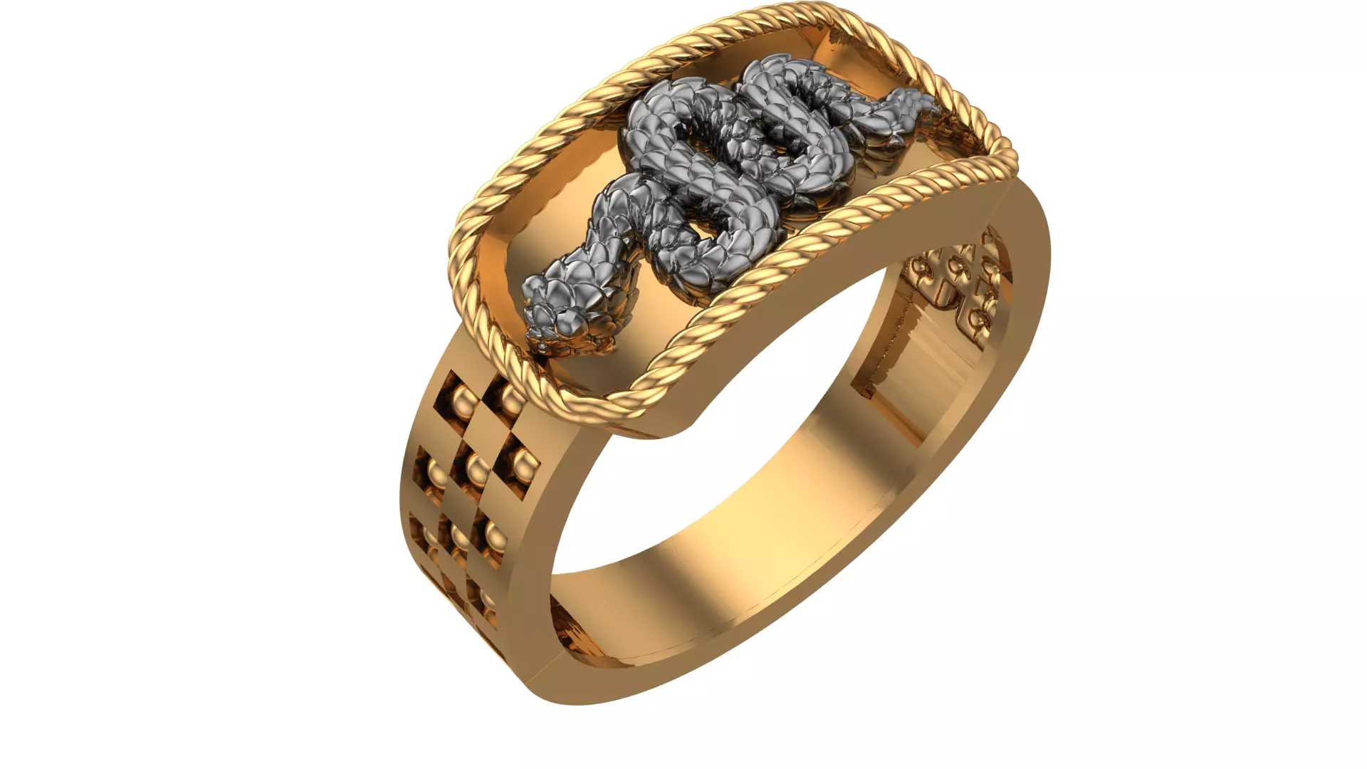 Snake Ring 3D print model