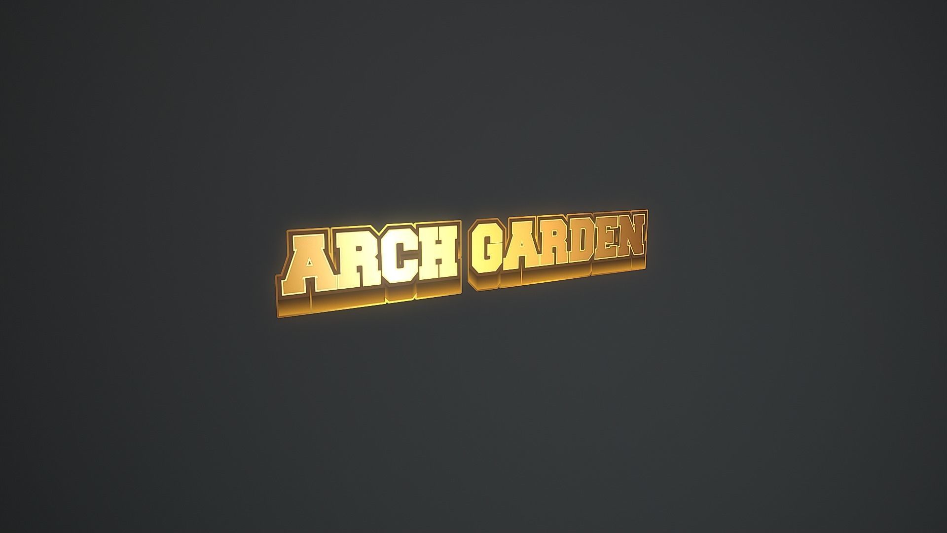 Low Poly Boxing Arena Arch Garden Low-poly 3D model_34