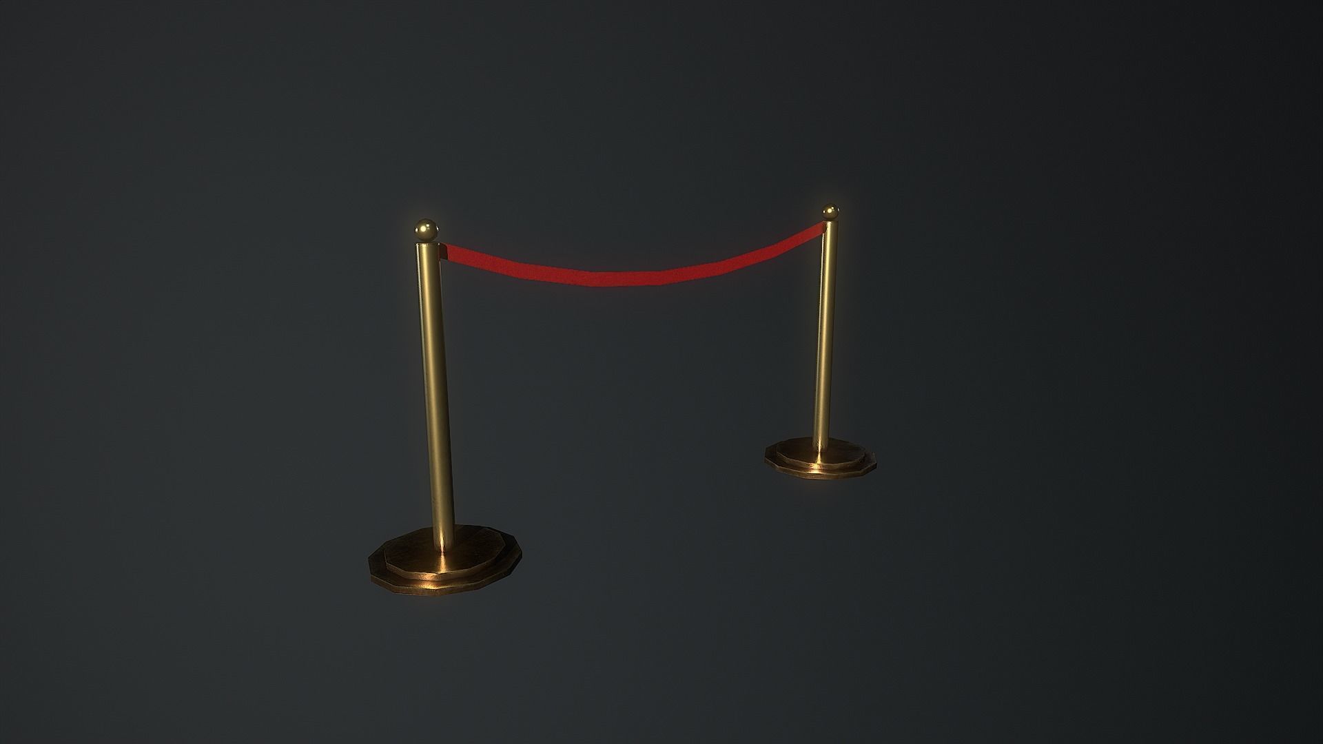 Low Poly Boxing Arena Arch Garden Low-poly 3D model_30