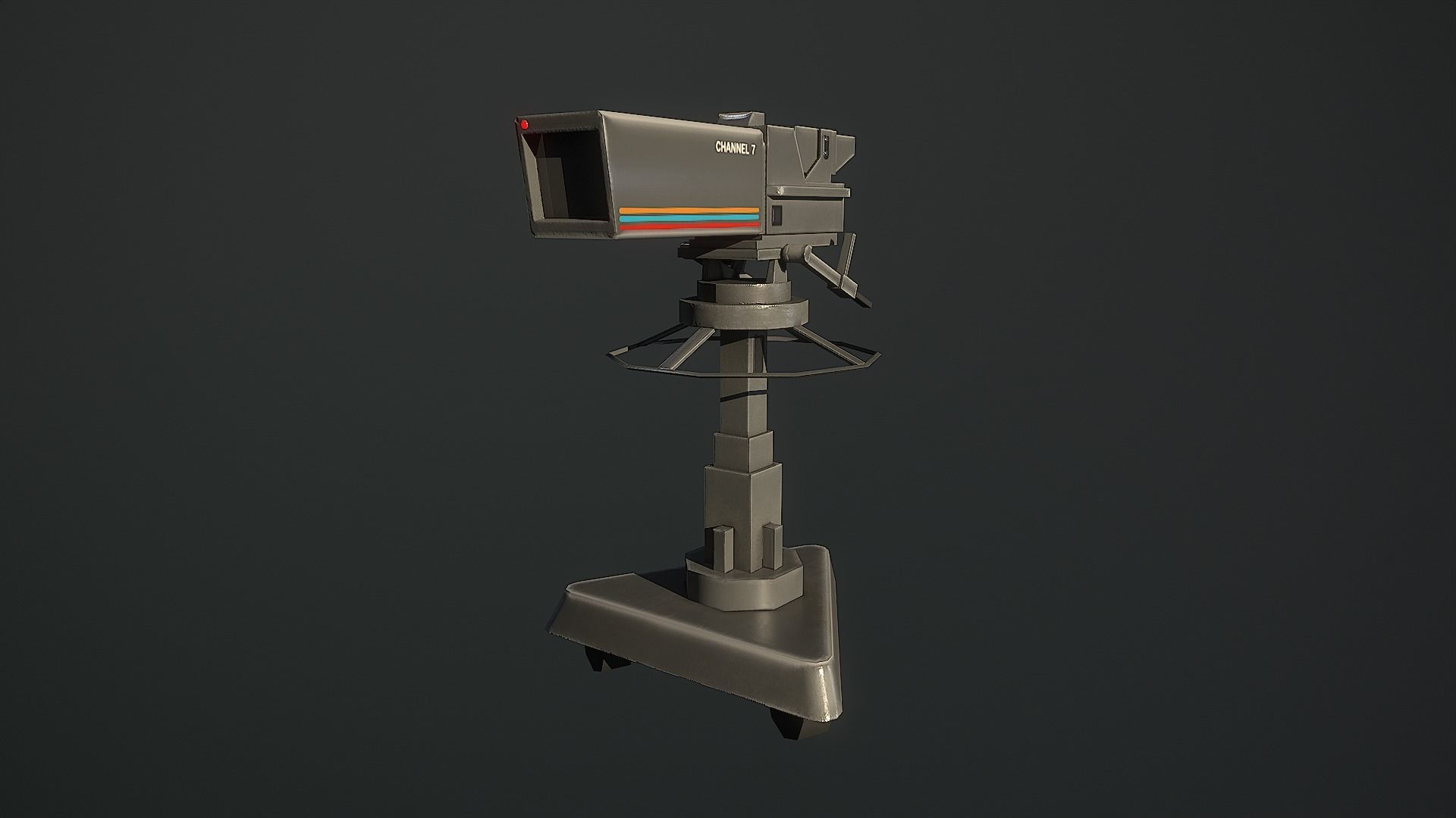 Low Poly Boxing Arena Arch Garden Low-poly 3D model_9