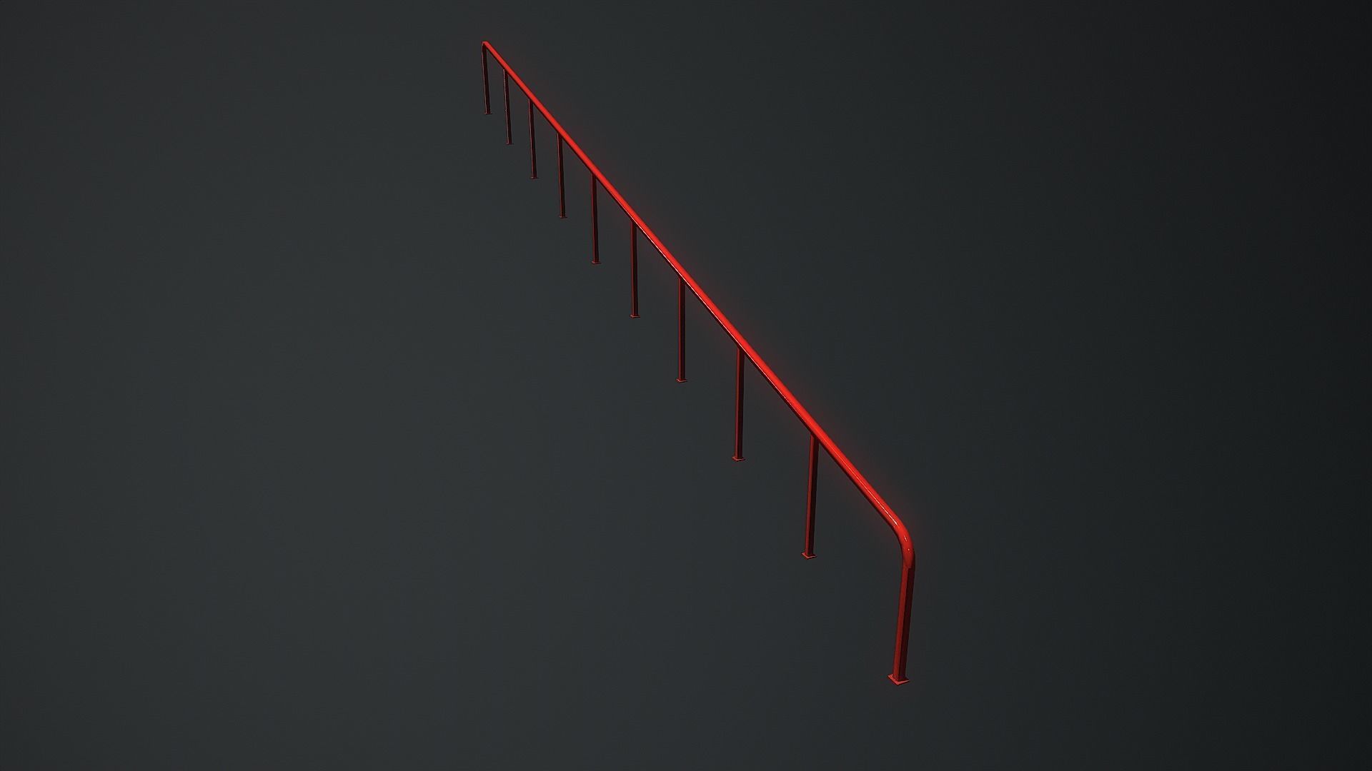 Low Poly Boxing Arena Arch Garden Low-poly 3D model_27