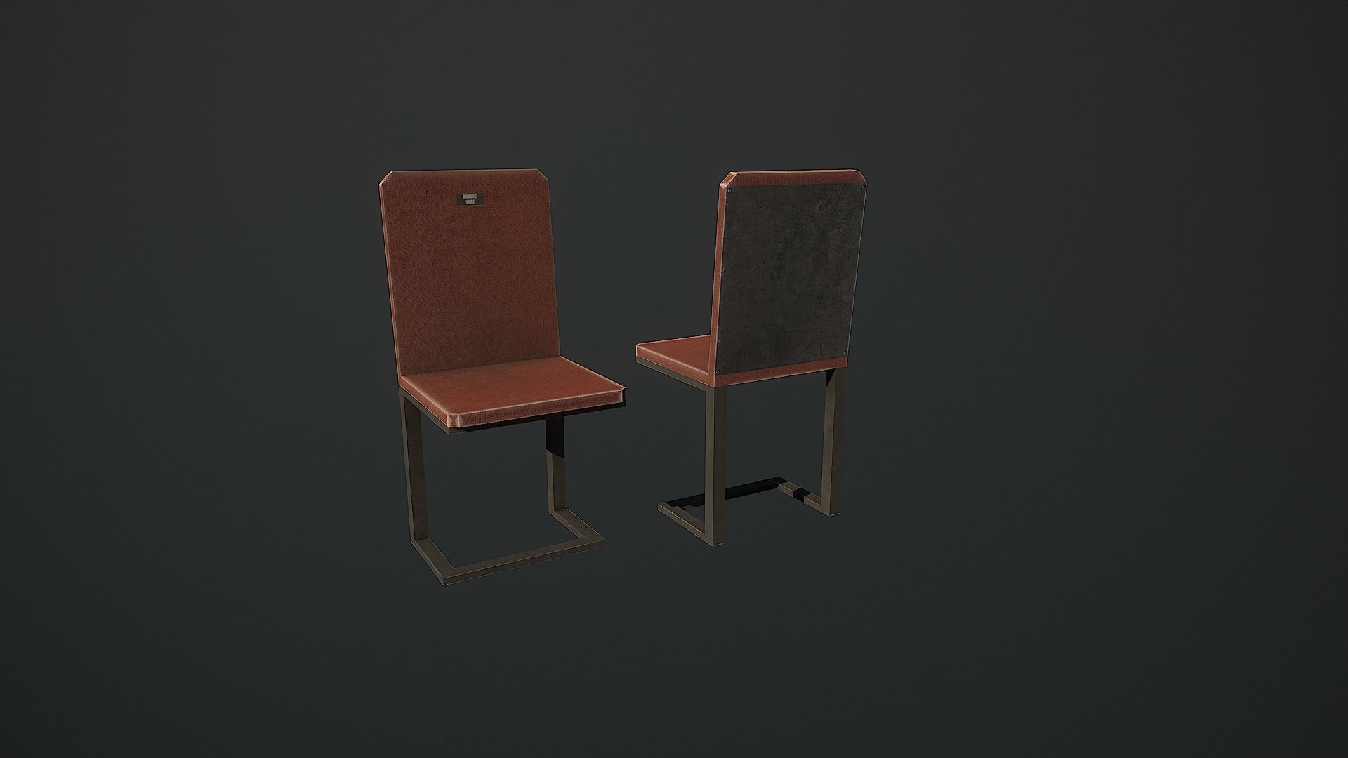 Low Poly Boxing Arena Arch Garden Low-poly 3D model_11