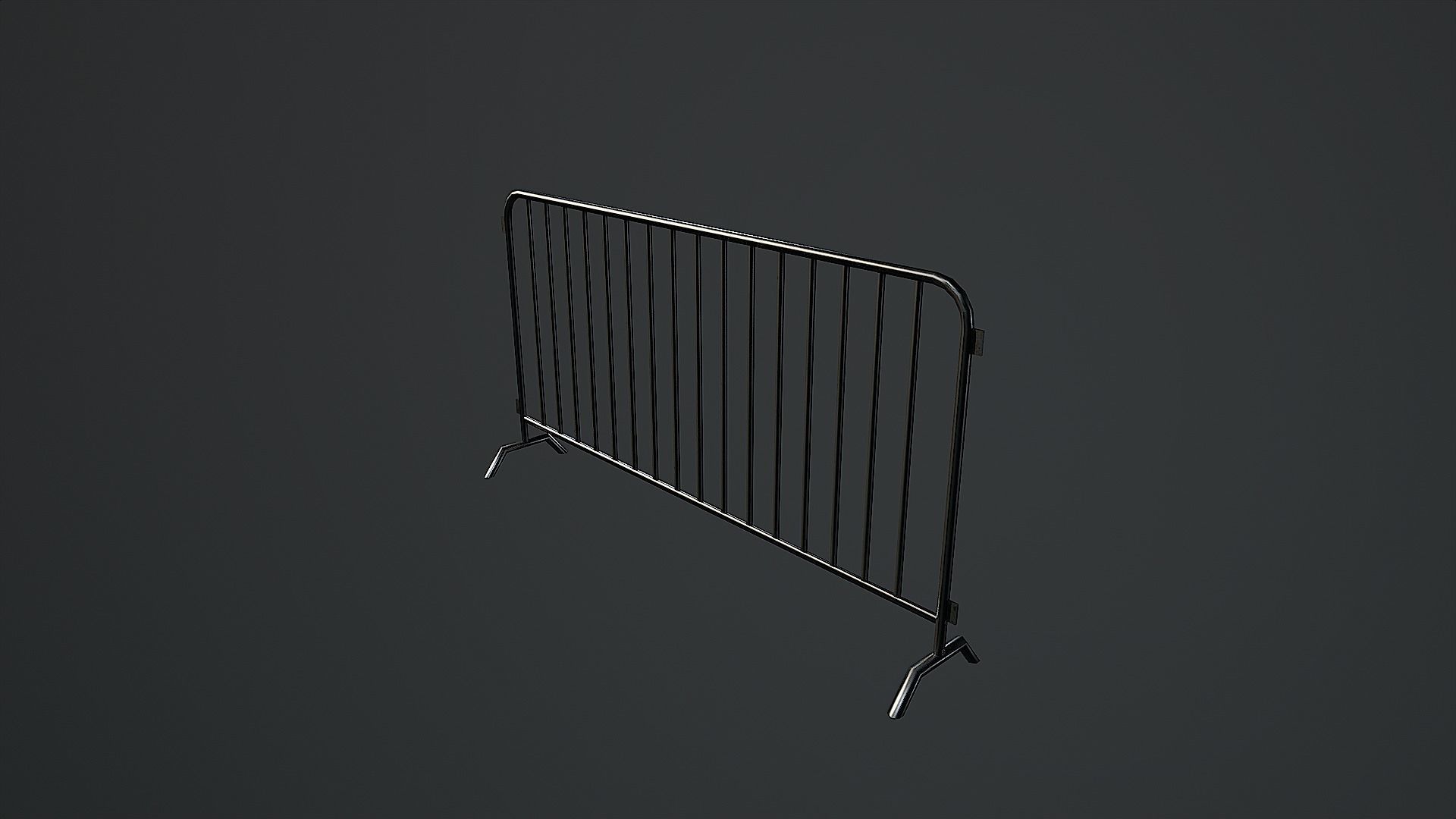 Low Poly Boxing Arena Arch Garden Low-poly 3D model_7