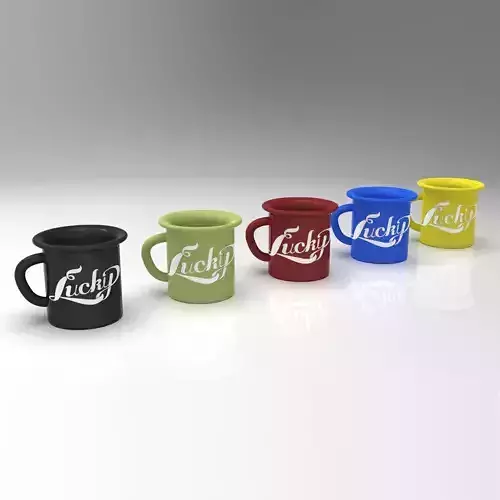 Lucky Coffee Cup 4K 3D model