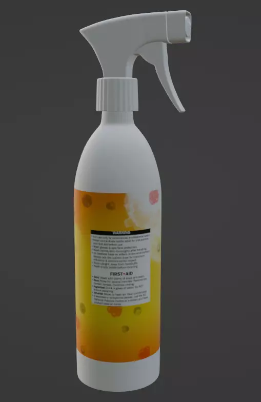 Air Freshener Spray Low-poly 3D model_0