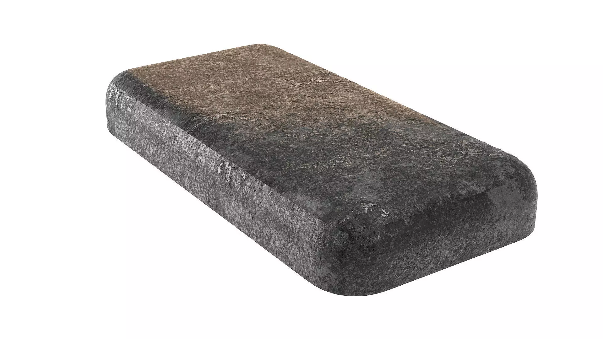 FLOAT COFFEE TABLE BLACK LAVA STONE 3D model