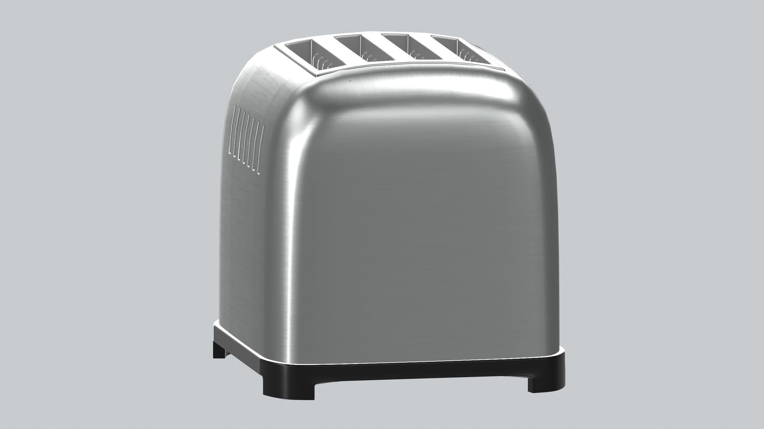Toaster Kitchen appliances PBR model Low-poly 3D model_5