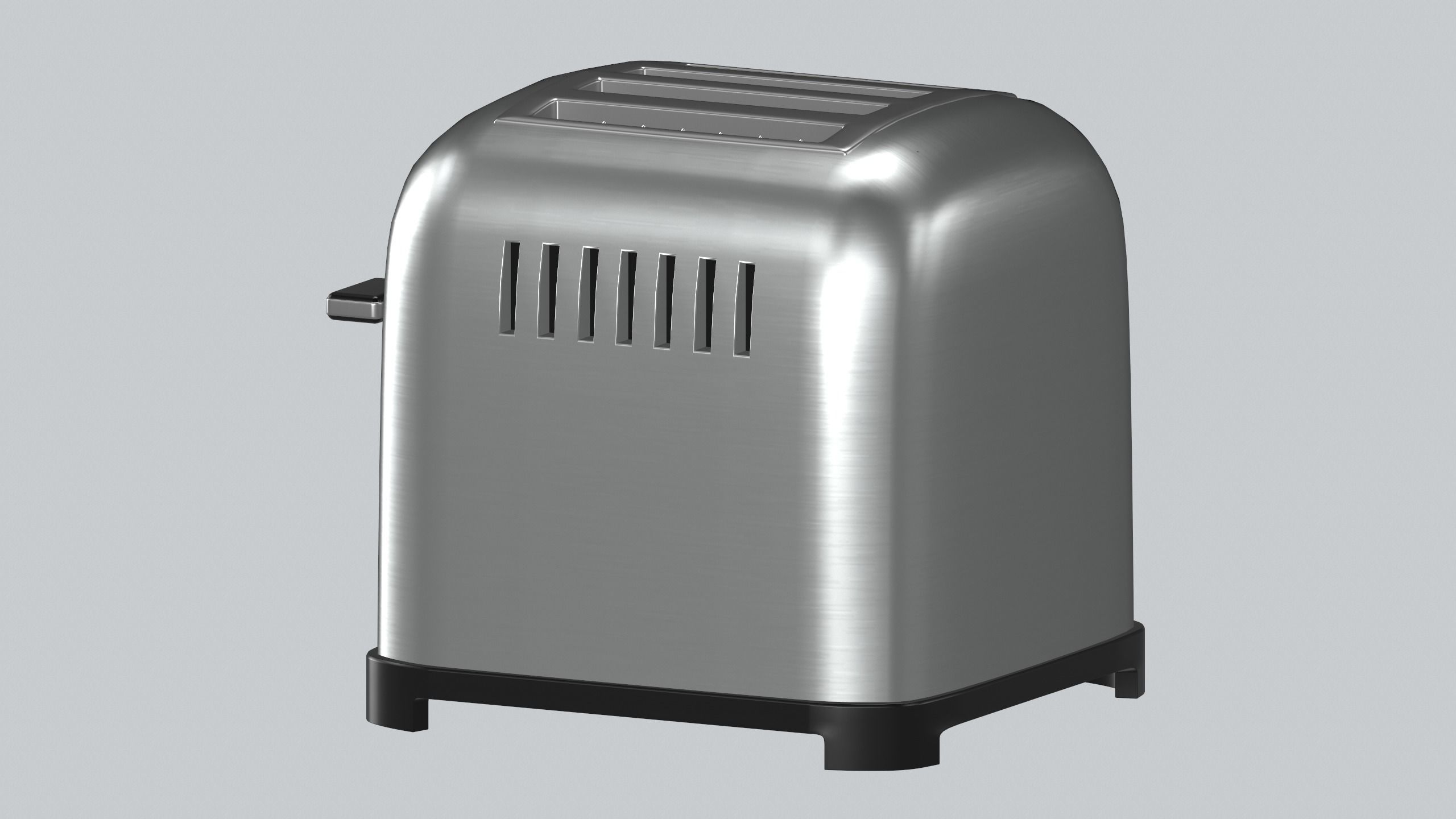 Toaster Kitchen appliances PBR model Low-poly 3D model_4