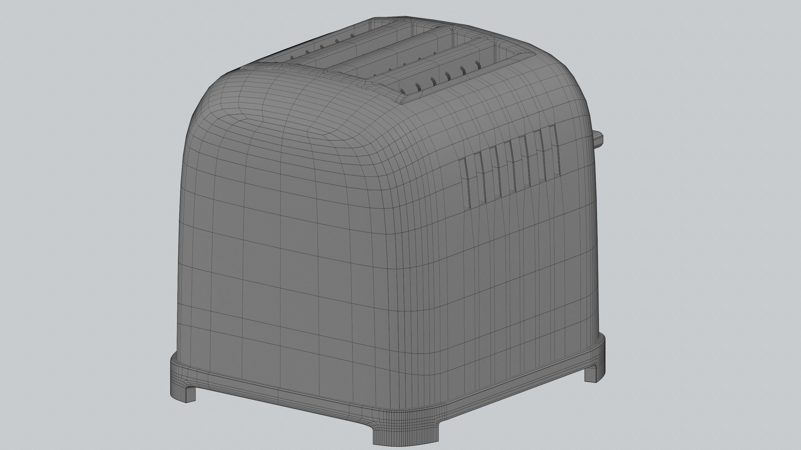 Toaster Kitchen appliances PBR model Low-poly 3D model_12