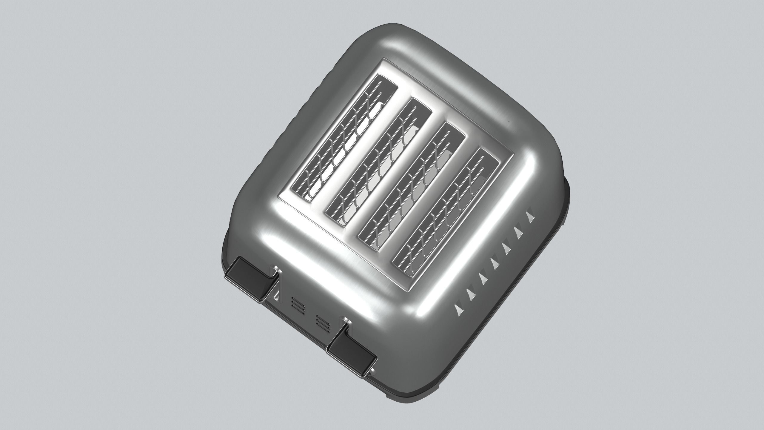 Toaster Kitchen appliances PBR model Low-poly 3D model_10