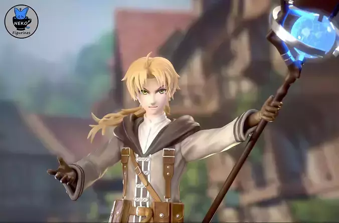 Rudeus Greyrat - Mushoku Tensei Anime Figurine for 3D printing  3D print model Rudeus Greyrat - Mushoku Tensei Anime Figurine for 3D printing  3D print model