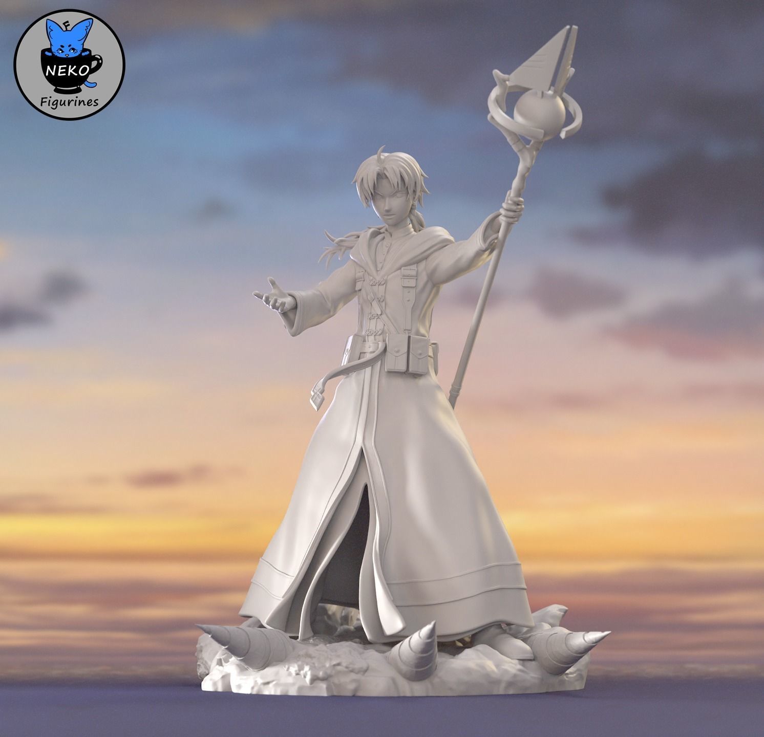 Rudeus Greyrat - Mushoku Tensei Anime Figurine for 3D printing  3D print model_16