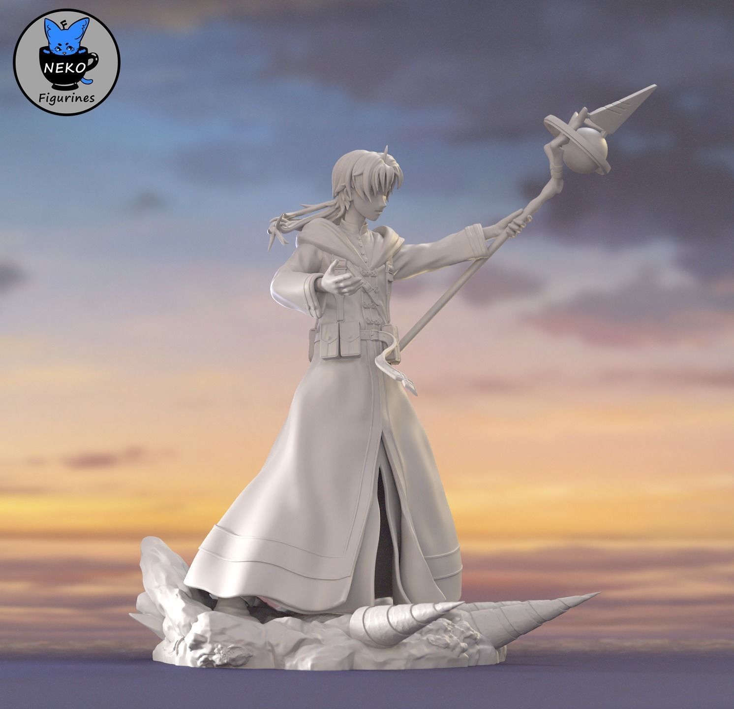 Rudeus Greyrat - Mushoku Tensei Anime Figurine for 3D printing  3D print model_15