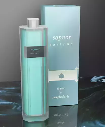 glass perfume bottle  