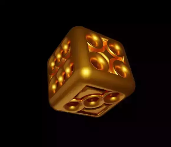 Perforated Special Design Stylish Dice 3D  3D print model
