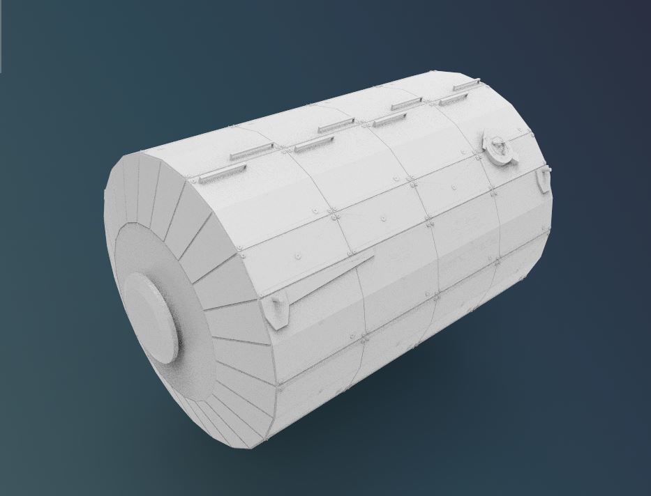 columbus space module 3D print model_2