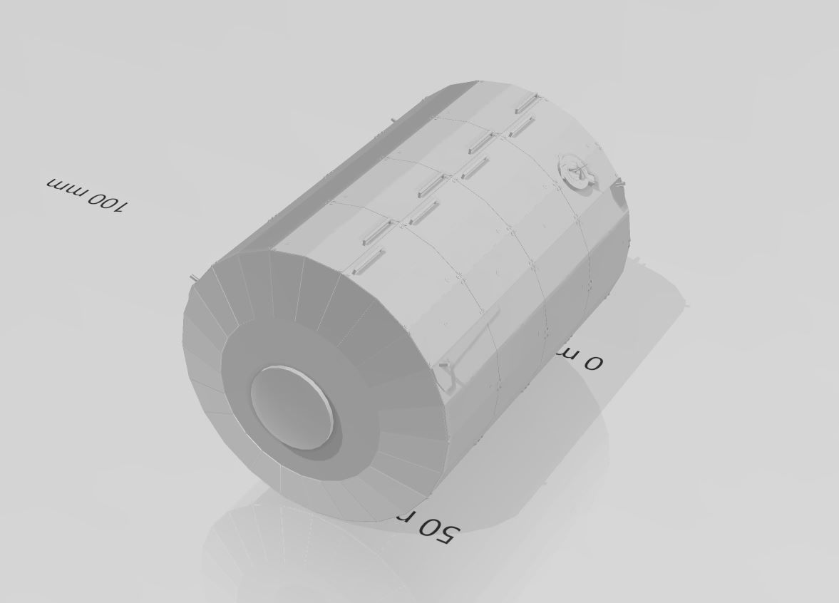 columbus space module 3D print model_1
