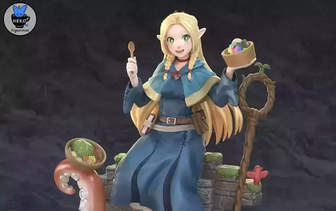 Marcille Donato  - Dungeon Meshi Anime Figurine for 3D printing 3D print model