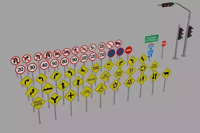 Traffic signs pack