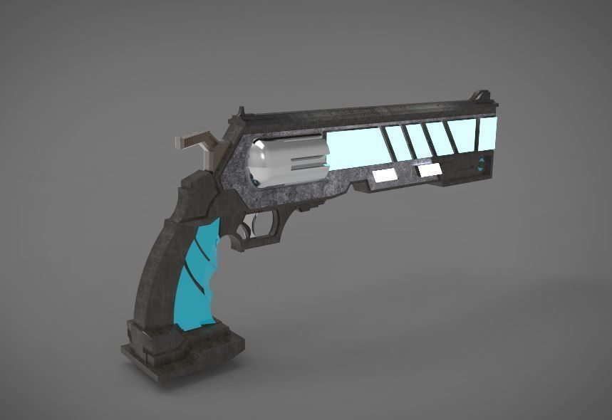 scifi weapon type II 3D print model_4