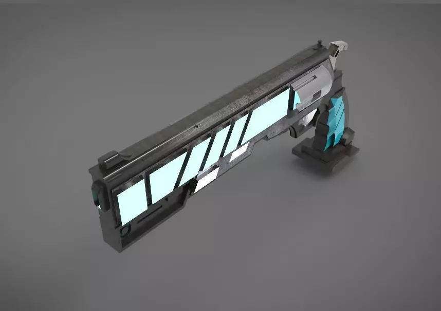 scifi weapon type II 3D print model_0