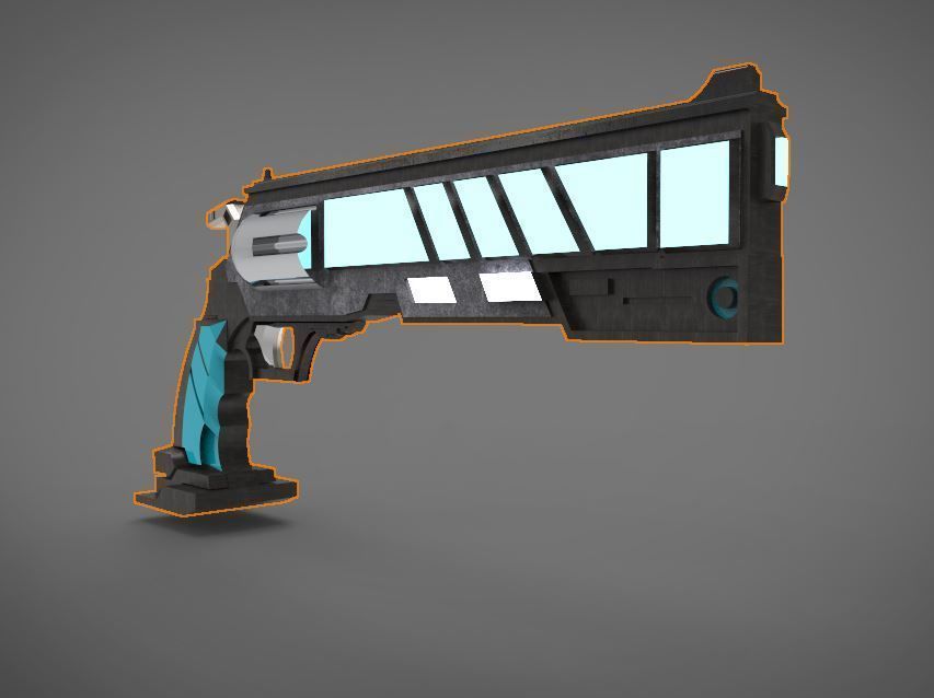 scifi weapon type II 3D print model_3
