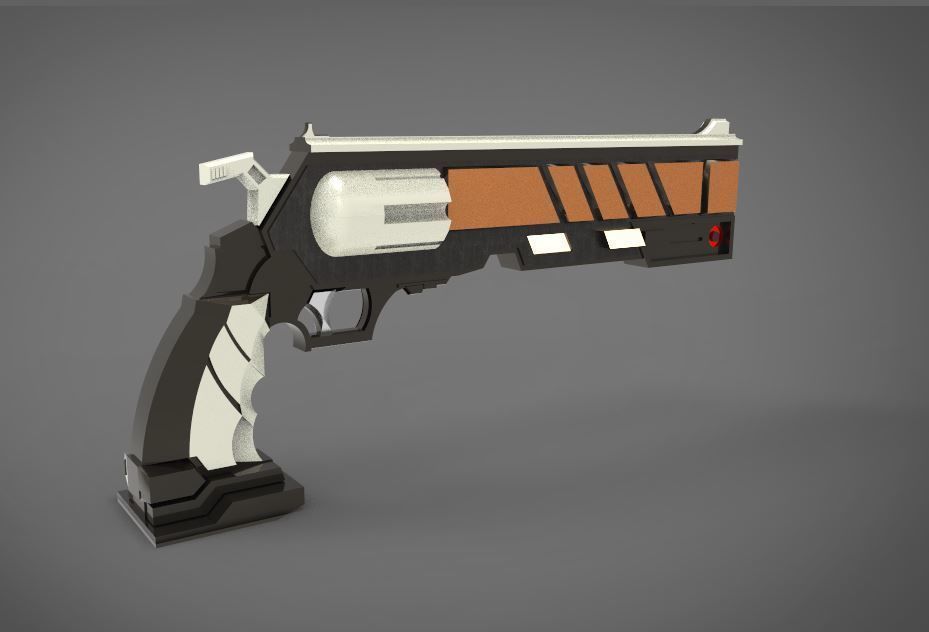 scifi weapon type III 3D print model_2