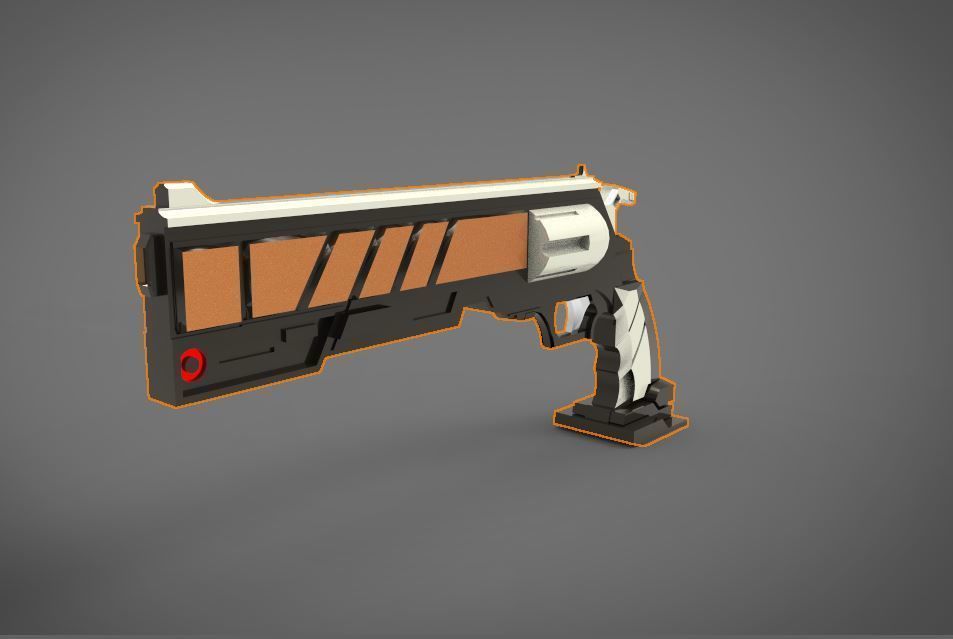 scifi weapon type III 3D print model_1