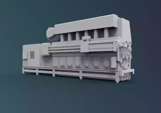 Wart sila Engine 3d printed model