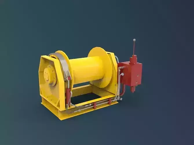 Winch Machine ship 3D model