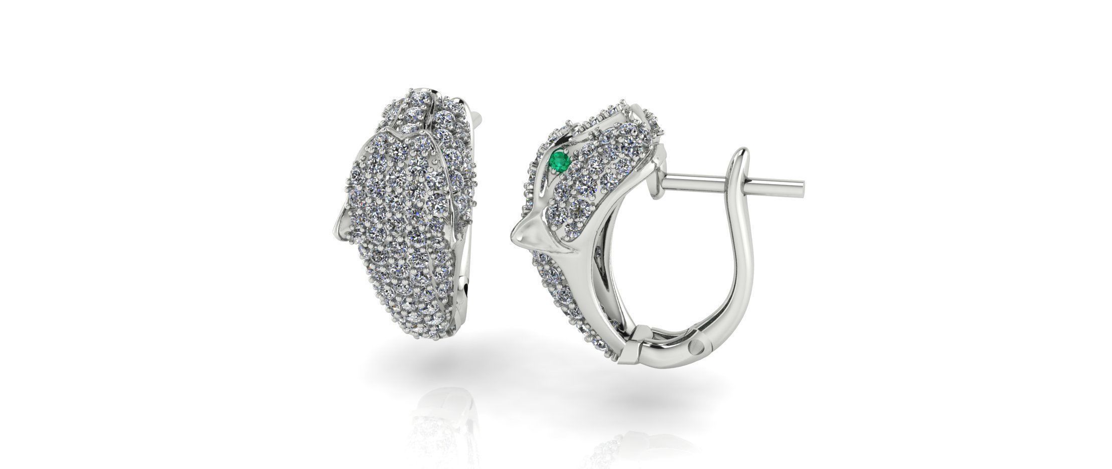 Panther Ear Ring 3D print model_1