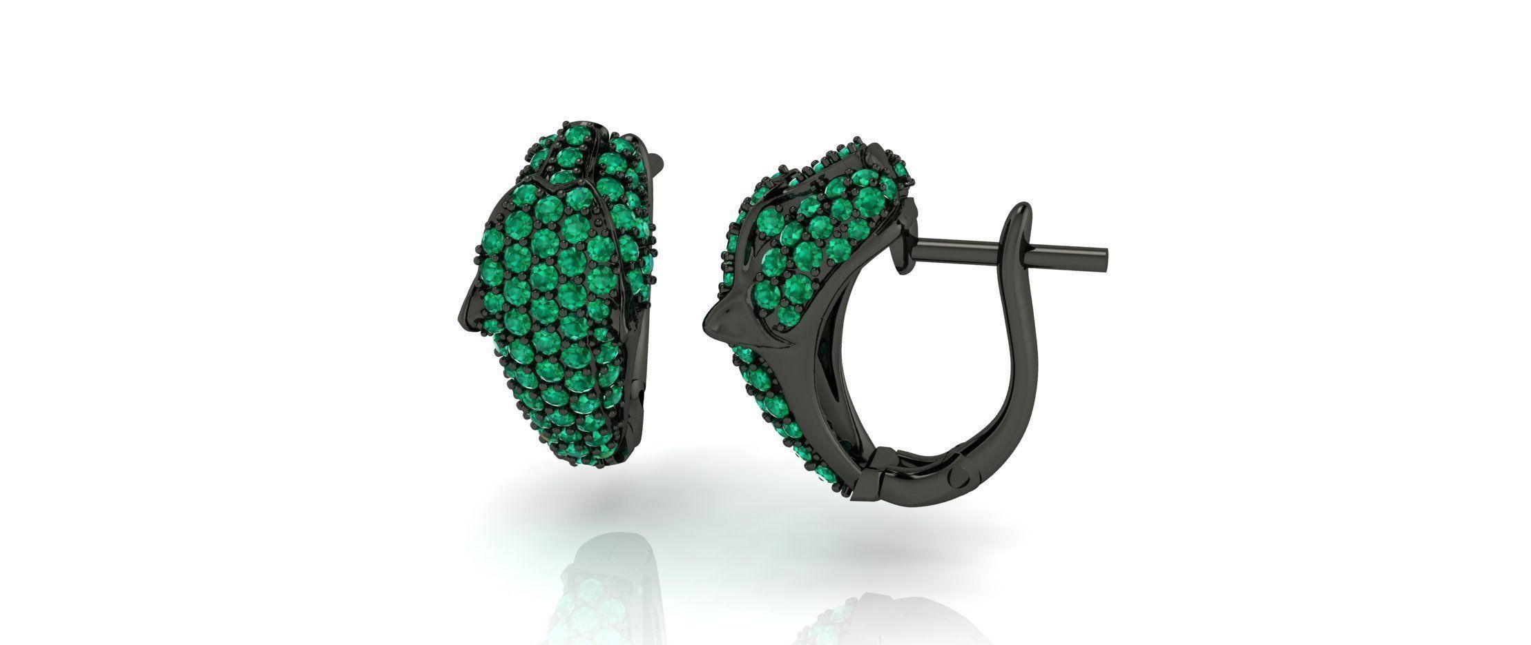 Panther Ear Ring 3D print model_3