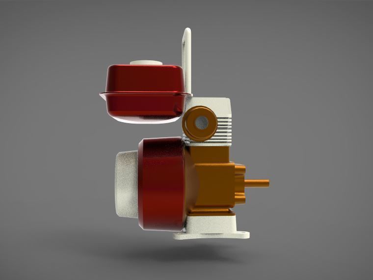 Yanmar gasoline engine 3D model_3