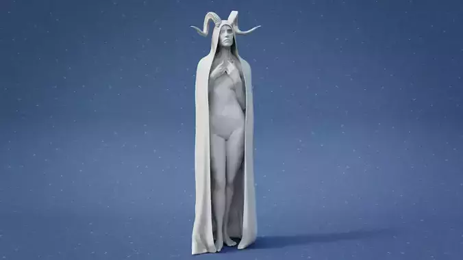 Demon Lady 3D print model