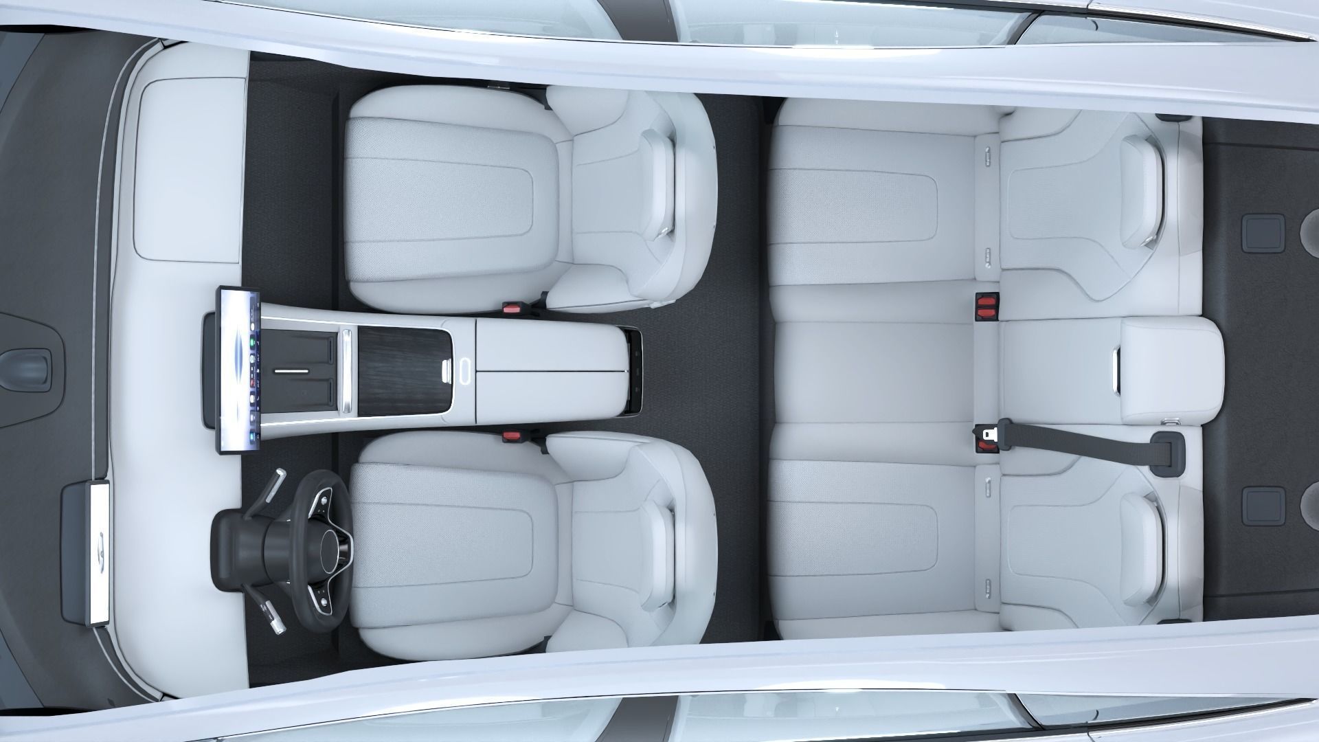 2024 Huawei HIMA Luxeed S7 RS with interior Low-poly 3D model_13