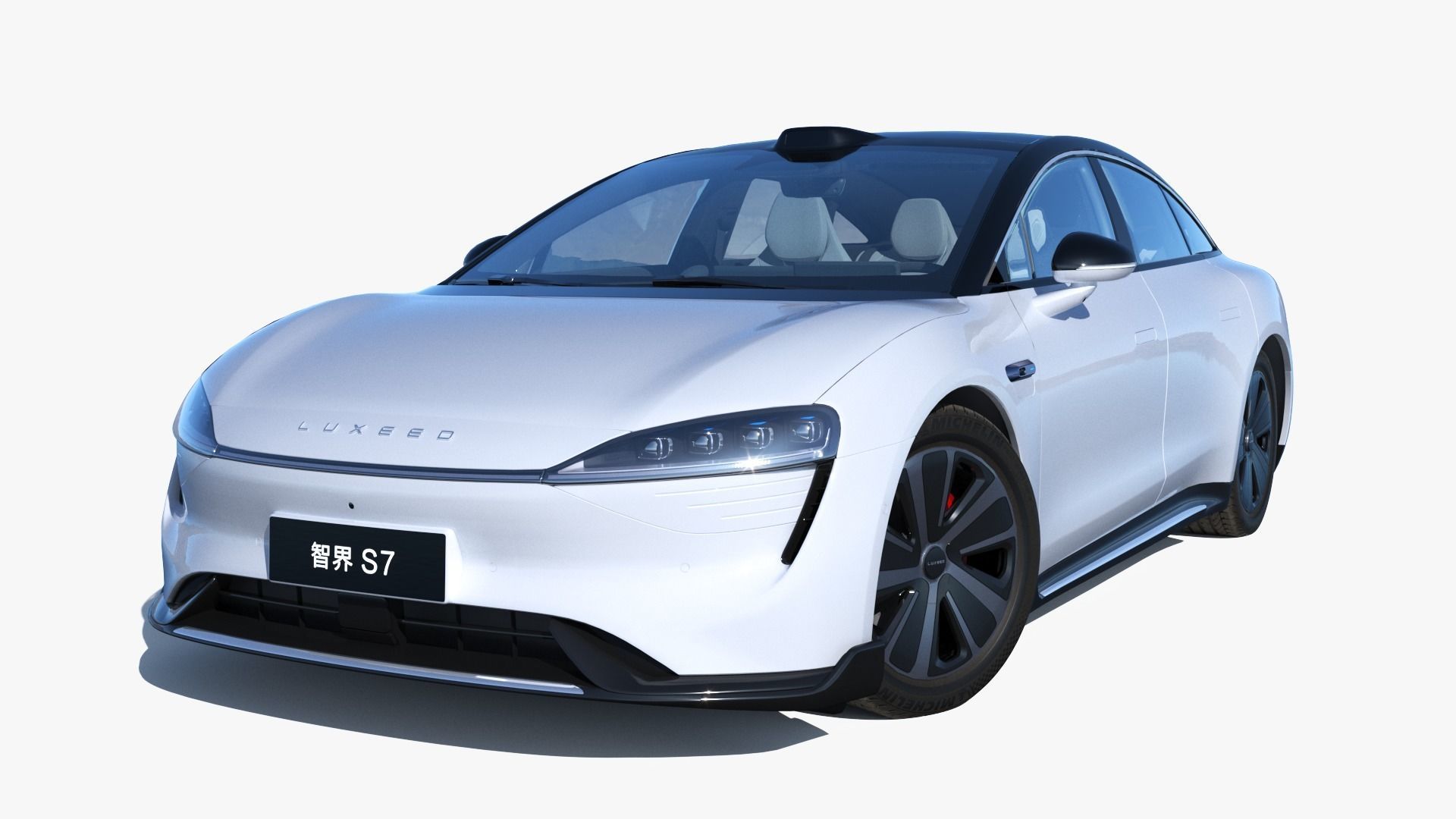 2024 Huawei HIMA Luxeed S7 RS with interior Low-poly 3D model_3