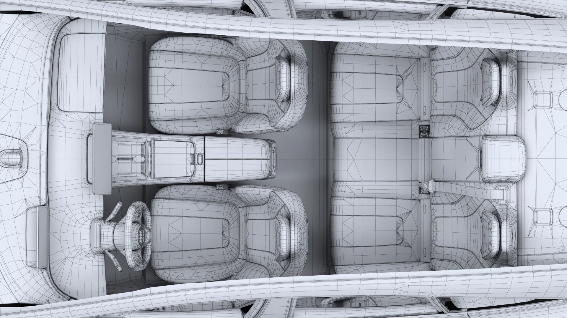 2024 Huawei HIMA Luxeed S7 RS with interior Low-poly 3D model_26