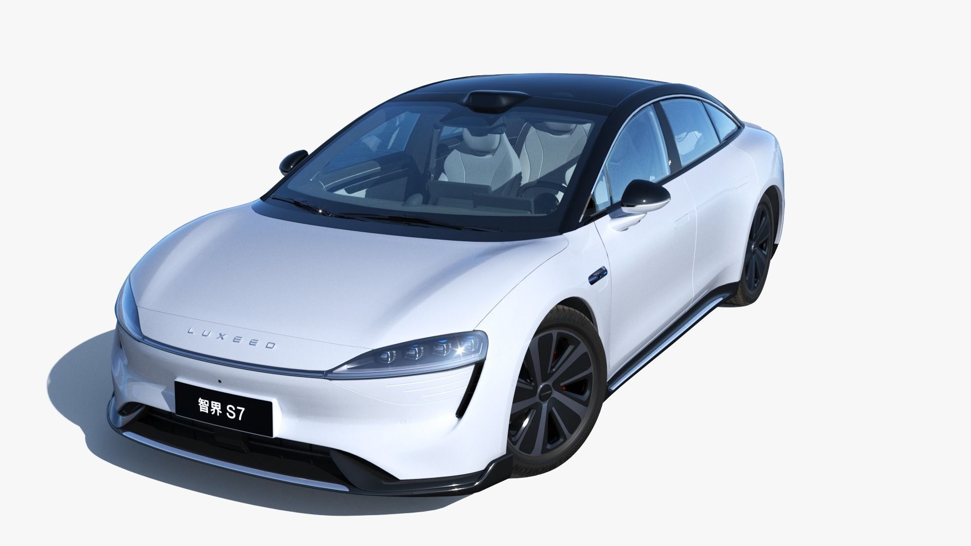 2024 Huawei HIMA Luxeed S7 RS with interior Low-poly 3D model_2