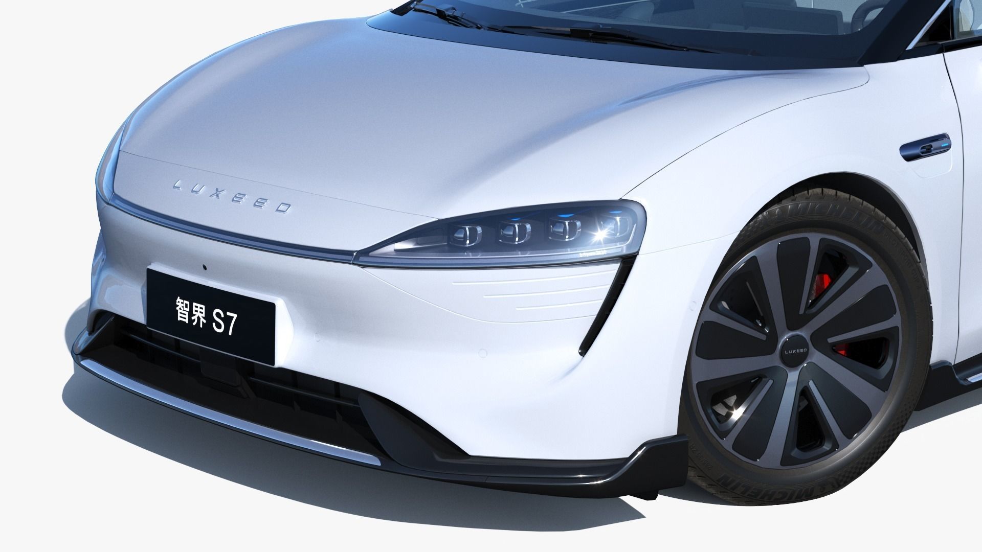 2024 Huawei HIMA Luxeed S7 RS with interior Low-poly 3D model_6