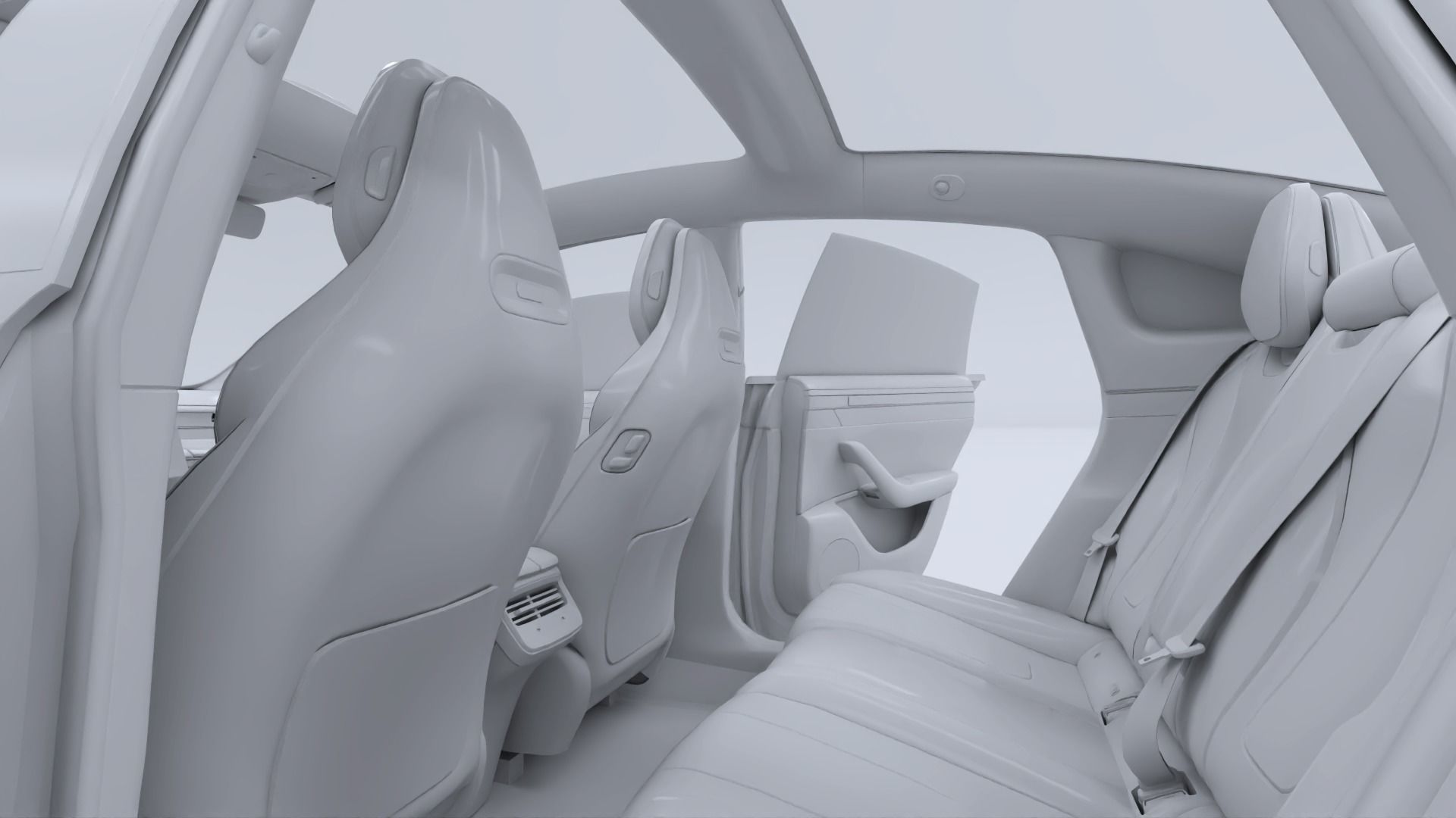 2024 Huawei HIMA Luxeed S7 RS with interior Low-poly 3D model_21