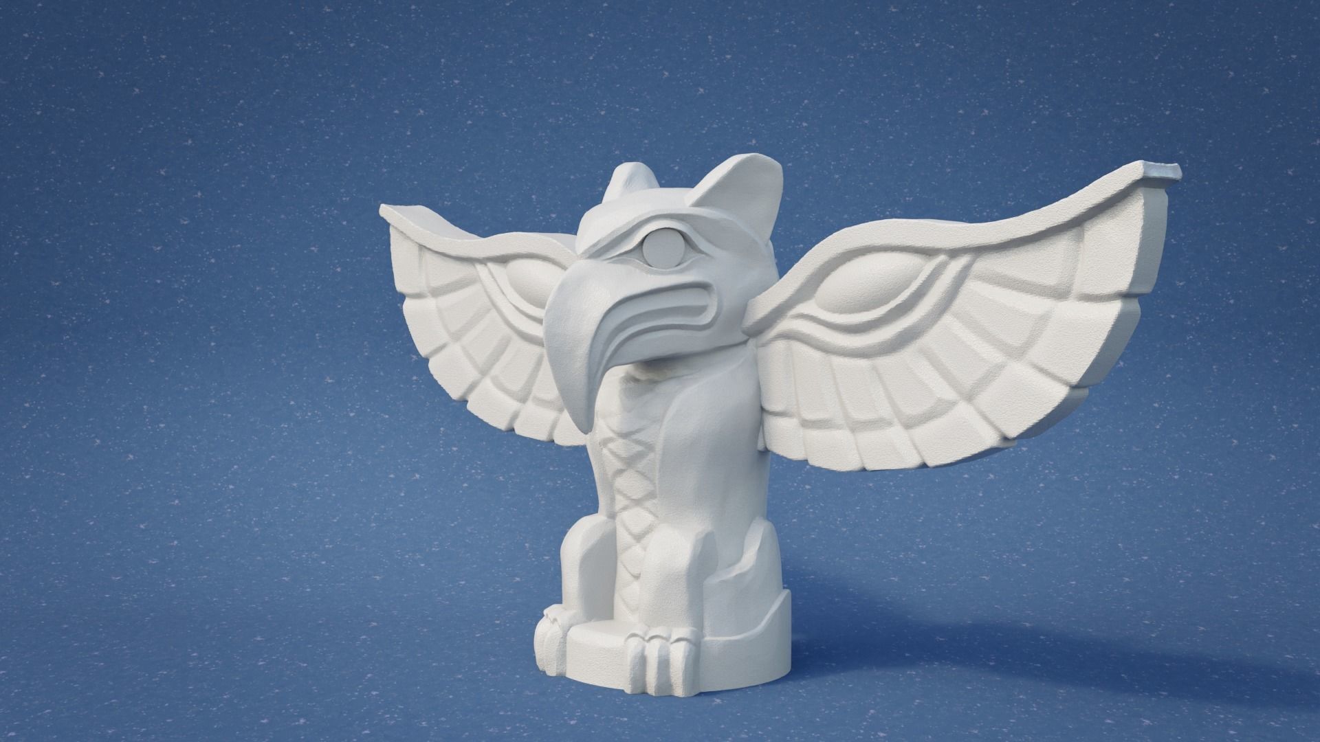 Tiki Totem Pole 3D print model_1