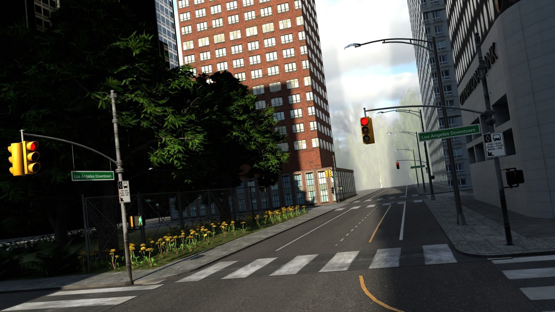 Los Angeles Hollywood Downtown California America LA 3D model_57