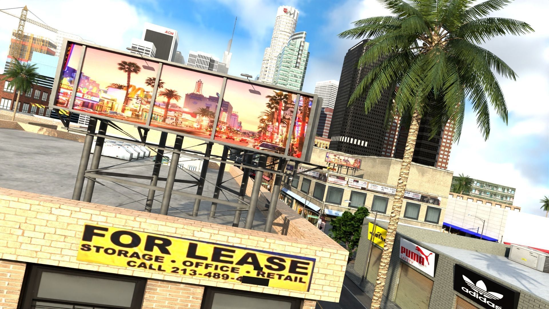 Los Angeles Hollywood Downtown California America LA 3D model_122