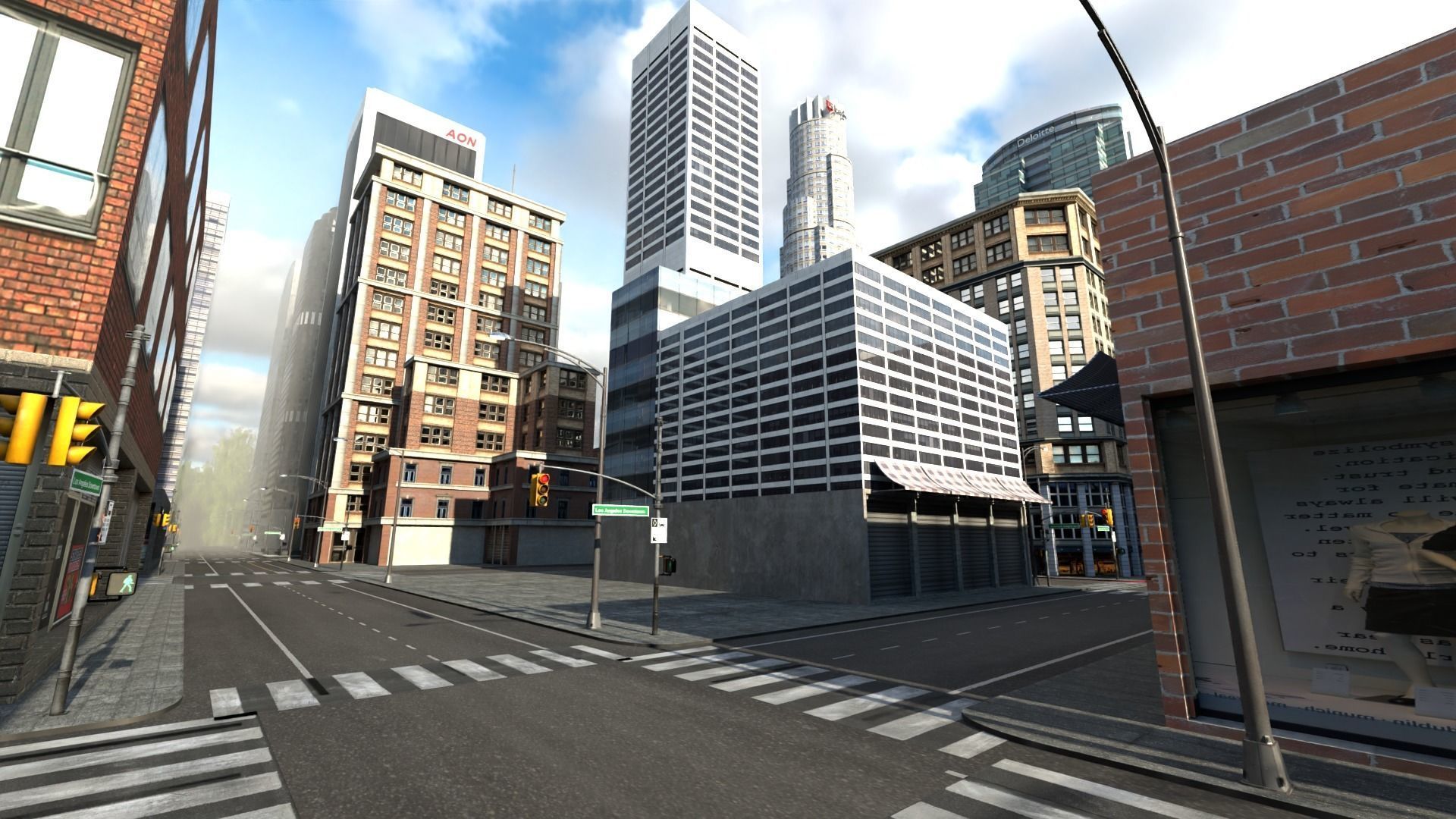 Los Angeles Hollywood Downtown California America LA 3D model_76