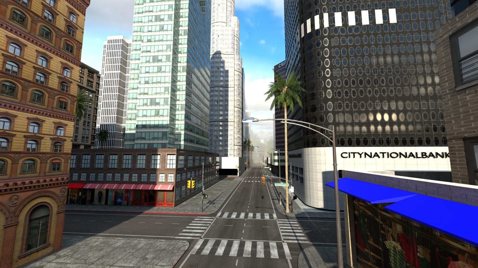 Los Angeles Hollywood Downtown California America LA 3D model_121