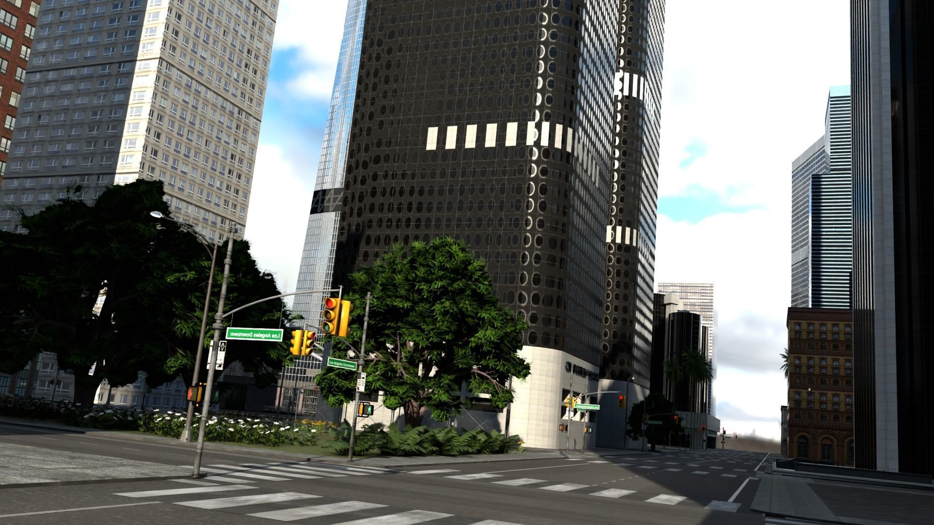 Los Angeles Hollywood Downtown California America LA 3D model_116