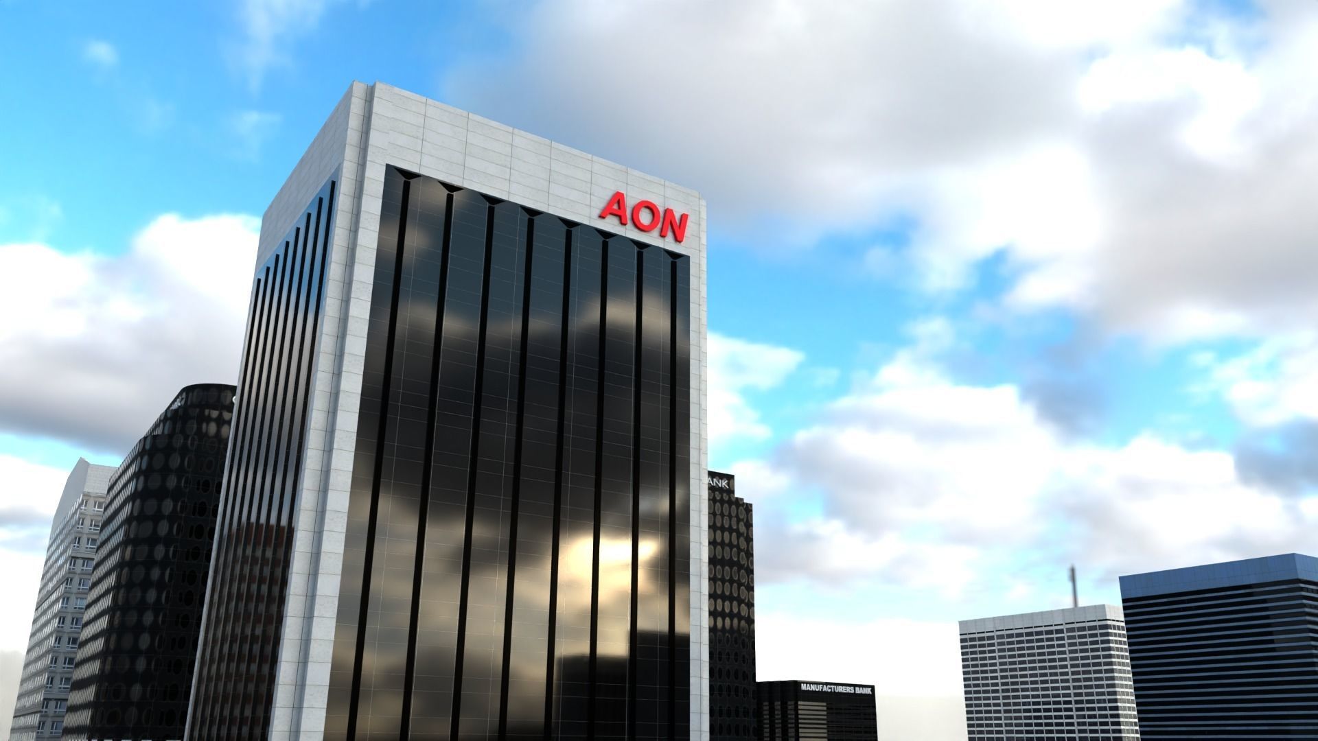 Los Angeles Hollywood Downtown California America LA 3D model_108