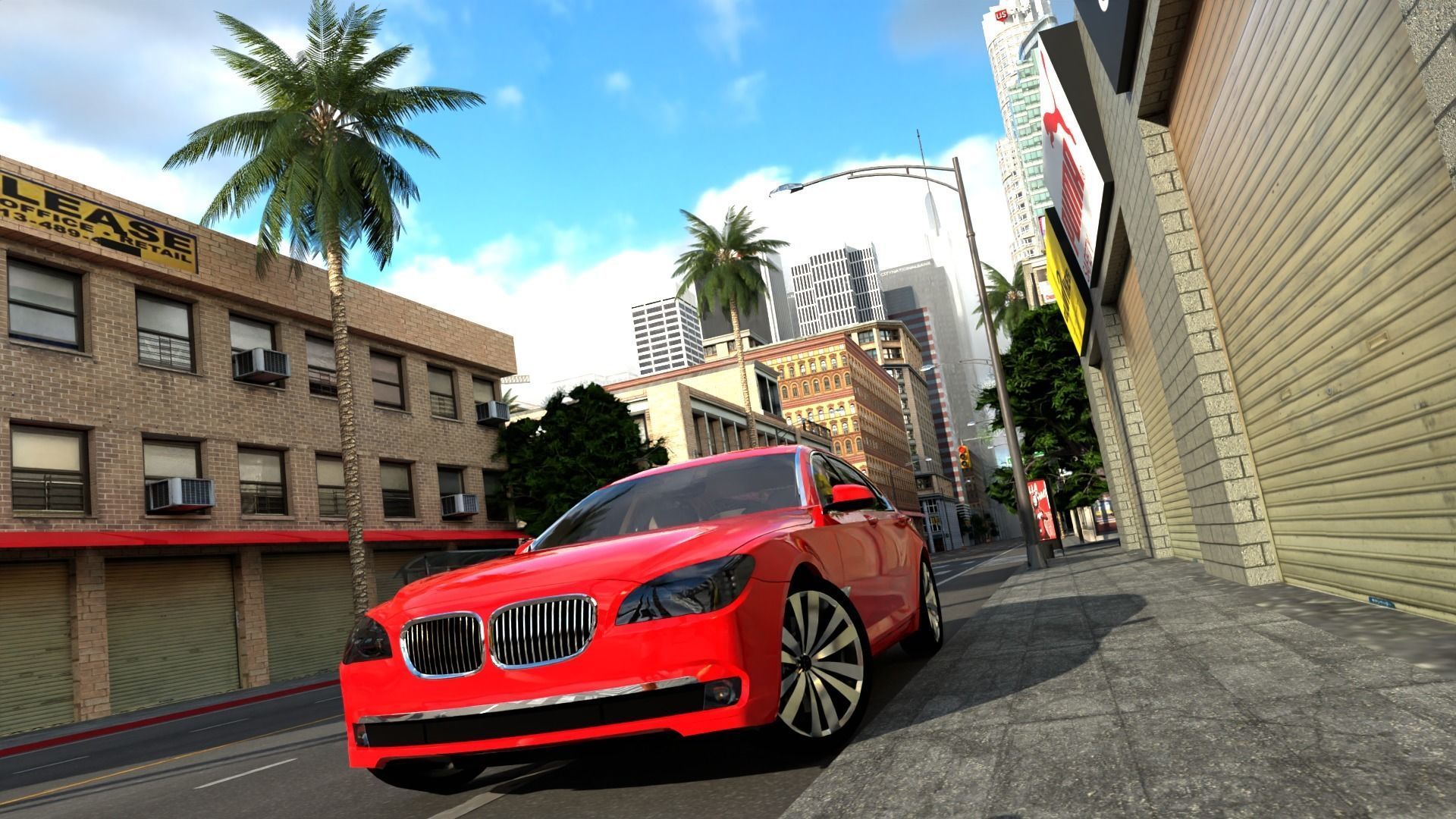 Los Angeles Hollywood Downtown California America LA 3D model_1