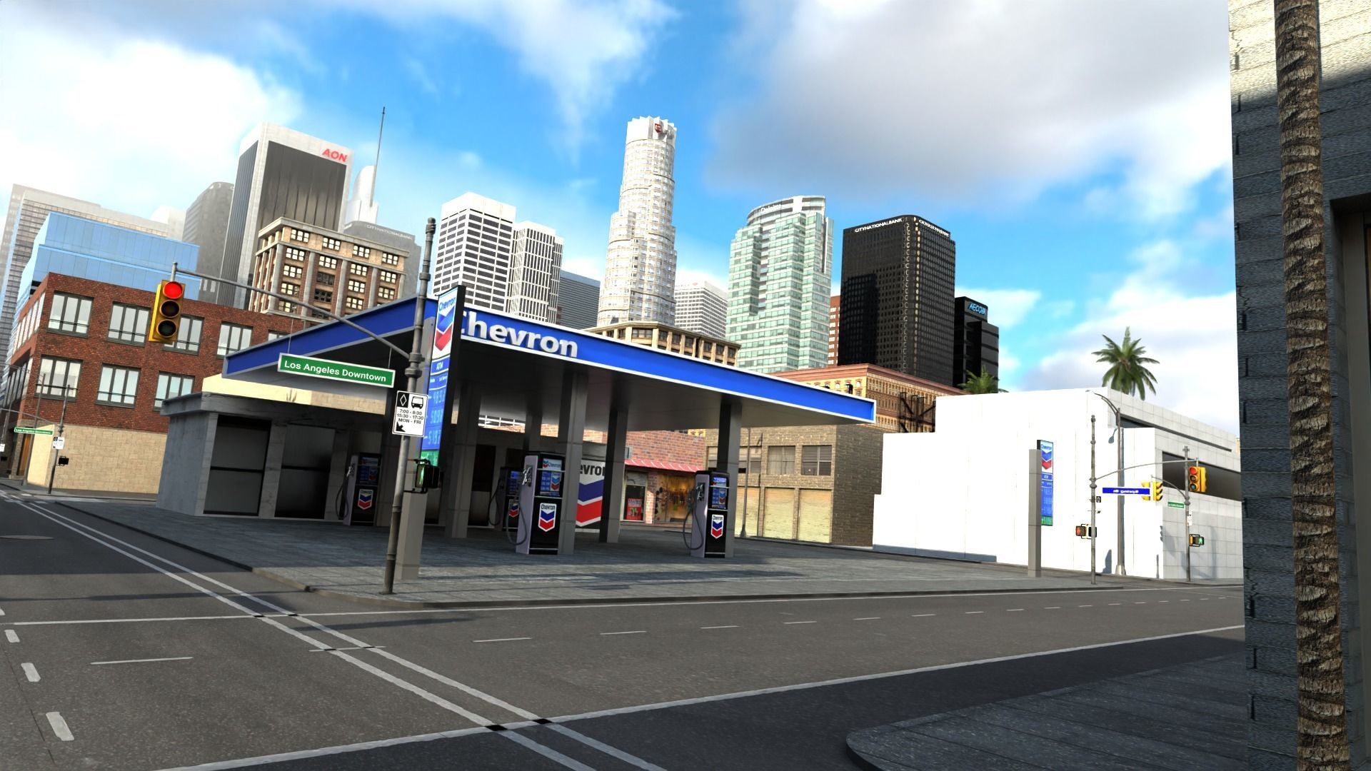 Los Angeles Hollywood Downtown California America LA 3D model_50