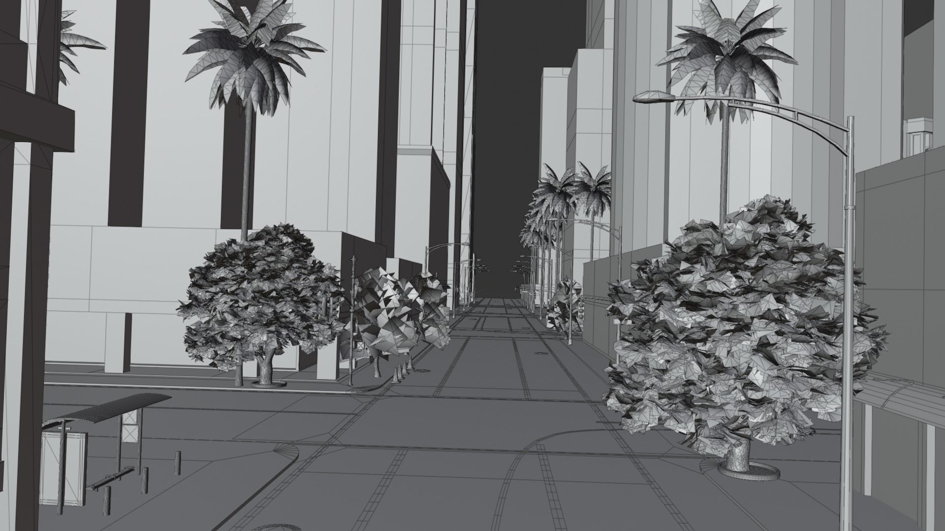 Los Angeles Hollywood Downtown California America LA 3D model_80